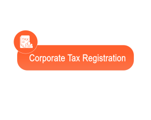Corporate Tax Registration